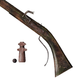 Aged Matchlock Arquebus